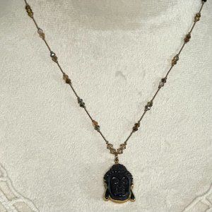 Bead of The Soul black Buddha necklace